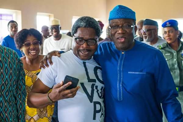 Fayose’s Aide, Lere Olayinka Poses With Governor  Fayemi In Fresh Photo