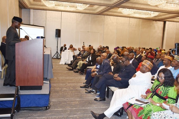 Spate of kidnappings in Nigeria  exaggerated – Osinbajo tells Nigerians in US