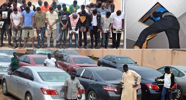 EFCC Arrests 27 Suspected Yahoo-Boys In Osogbo, Recovers Eight Exotic Cars