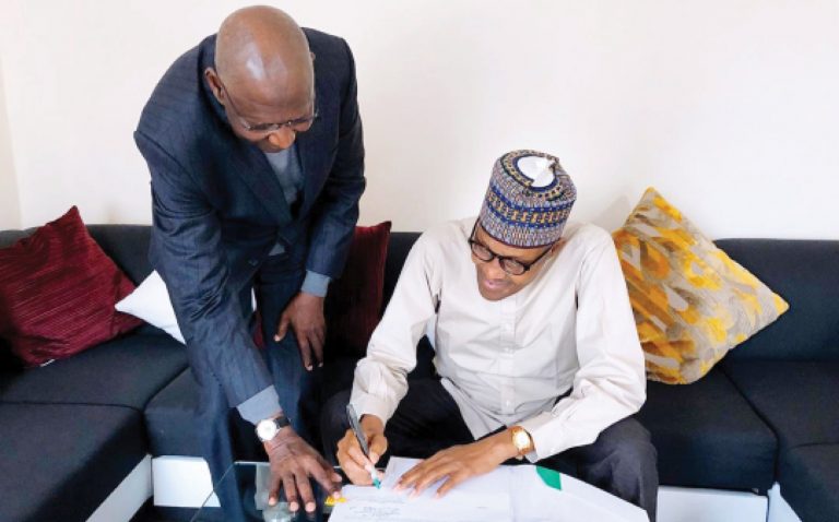 Buhari relocates Presidency to UK, signs bill in UK, leaves Osinbajo floating