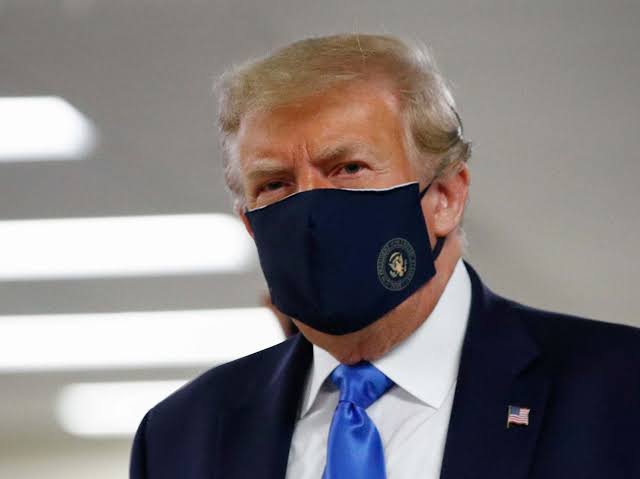 Trump Finally Wears A Mask As Virus Cases Explodes In US