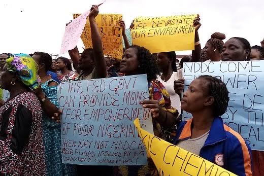 Bayelsa women protest at NDDC office Over Neglect By the Commission