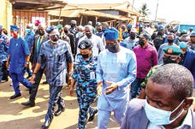 Makinde, Akeredolu meet Ibadan market warring parties, preach peace