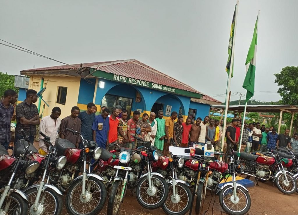 Ekiti police arrest 18 suspected killer-cultists, 17 others