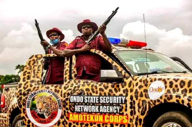 Ondo, Osun Amotekun arrest 100 suspected criminals in joint patrol