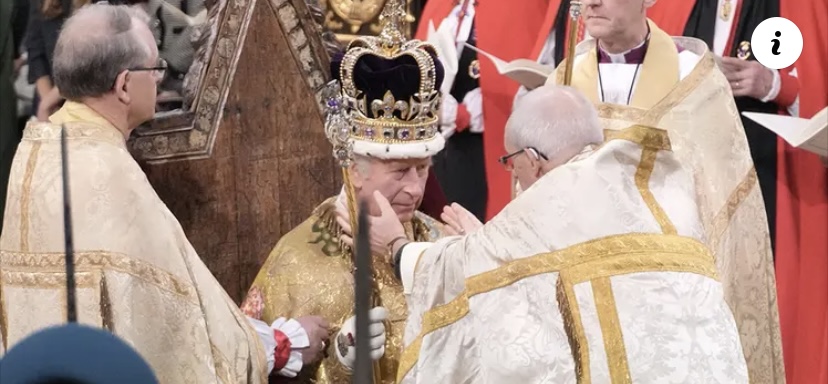 BREAKING: Charles III, Wife, crowned King, Queen at Westminster Abbey