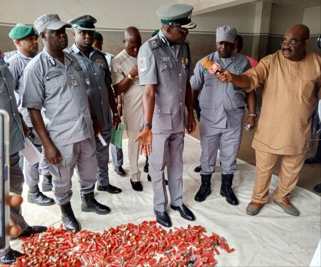 Customs Intercepts 1,245 Live Cartridges Concealed in Bags of Rice