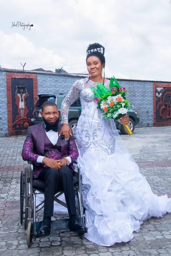 Woman Marries Her Physically Challenged Lover In Akwa Ibom