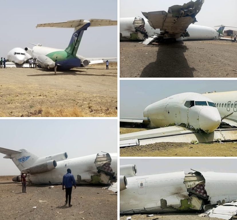 7 cheat death as plane crash-lands, breaks into two parts