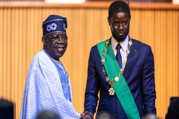 Tinubu hosts Senegalese President, Faye, in Aso Rock