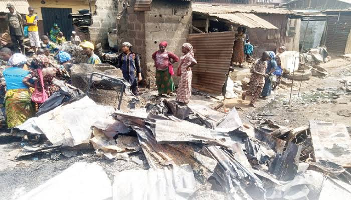 Multiple Fires Strike Ibadan: Spare Parts Market, Residential Building, Church Affected