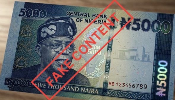 CBN Addresses Concerns Over Viral N5,000 Note Featuring Tinubu’s Image