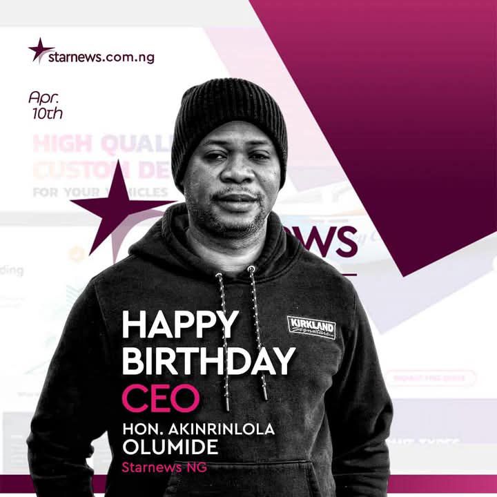 Starnews Staff Celebrate Founder Akinrinlola Olumide on Birthday