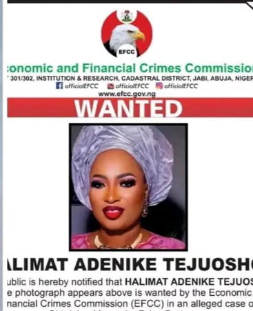 EFCC Declares City Boys Women Leader Halimat Adenike Wanted